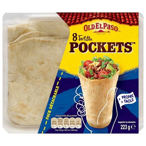 pack de pochettes de tortillas Old El Paso 223g